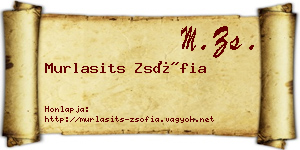 Murlasits Zsófia névjegykártya